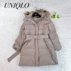 希少サイズ✨UNIQLO ロングダウンコート 3way ベージュ XL