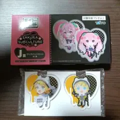 桜ミク タイトーくじ J賞 クリアバッジセット 鏡音リン
