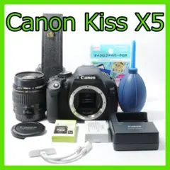 Canon KissX5✨キャノン 一眼レフ✨回転式液晶✨スマホ転送✨美品