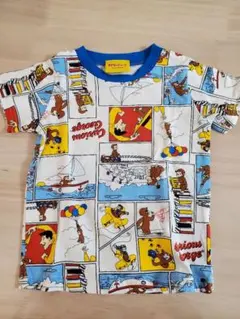 新品おさるのジョージ　総柄Tシャツ　95センチ