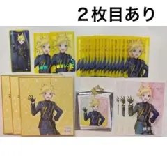 鏡音レン　色紙　エピカ　箔押し　アクキー　あんスタ　コラボ　プロセカ　缶バッジ