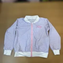 ストライプ ジッパーラッシュガード 120cm