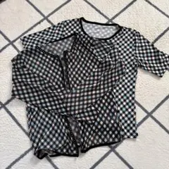 ギンガムチェック柄アンサンブル（Innocente）