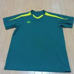 MIZUNO スポーツシャツ グリーン イエロー Lサイズのサムネイル