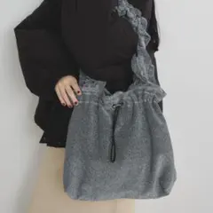 ラメフリルハンドルトート