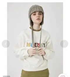 マウジー　MOUSSY トレーナー　GLITTER MOUSSY プルオーバー