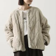 ヤマダヤ MEDOCリバーシブルキルティングジャケット ベージュ 新品