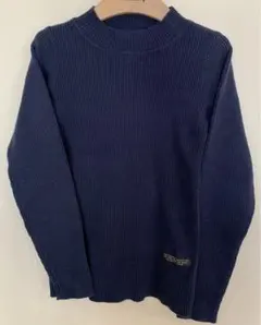 BREEZE リブニット ハイネック ネイビー 130