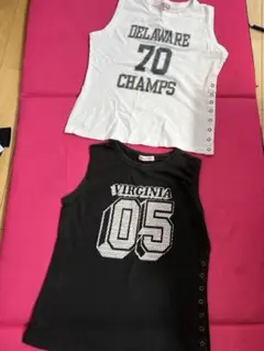 メッシュタンクトップ　二枚セット　スポーティースタイル　サイズM