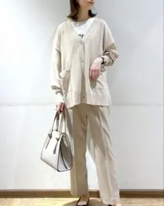 美品＊グローバルワーク＊スッキレイさらさらVネックカーディガン長袖