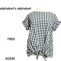 ★美品★alphabet'salphabet 半袖シャツ カットソー FREE