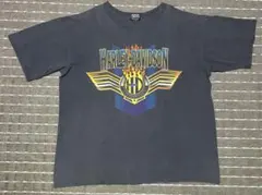 フェード◎ XL 90s harley davidson フレイム Tシャツ