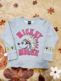 BABYDOLL　トレーナー　130　Mickey Mouse　グレー