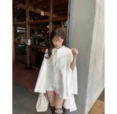 acka ジャガードフレアブラウス blouse シャツ/ブラウス - メルカリ