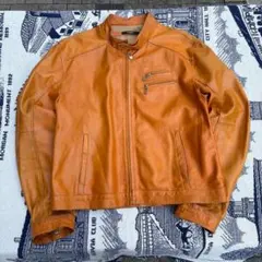 00s ALTATENSIONE キャメル レザージャケット XXL