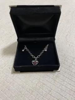 【未使用】Disney ハート型シルバーブレスレット