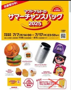 マクドナルド サマーチャンスバッグ2025