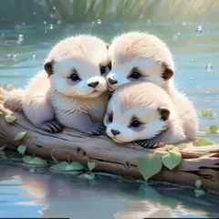 カワウソ ダイヤモンドビーズペインティング制作キット