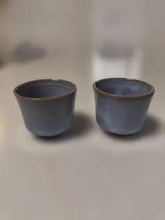 東山焼 ぐい呑み 2客セット 酒器 日本酒 盃 湯呑み
