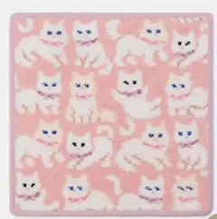 新品未使用・ラブラリーバイフェイラー・モフモフネコチャン柄ハンカチ