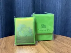 【ポケカ中国限定】フシギダネ デッキケース＆デッキシールドスリーブ　仕切り板2枚