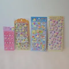 サンリオ　ウサハナ　タイルシール　ドロップジェリーシール　ぷくぷくシール