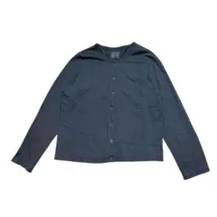 無印良品 カーディガン L グレー系大人スナップボタンゆったり
