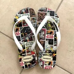 希少 havaianas スターウォーズ サンダル 9/10M ハワイアナス