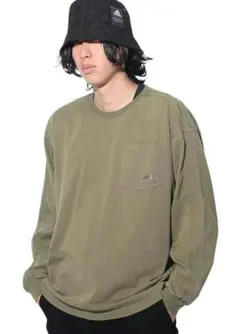 アディダス adidas スリーストライプス WASH ロングスリーブTシャツ