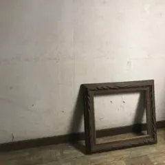 アンティーク 空額 油彩額 約F8号 油絵額 額縁 ビンテージ キャンバス用