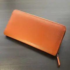 ラルコバレーノ オレンジ 長財布 オールレザーにこだわった品質 - メルカリ