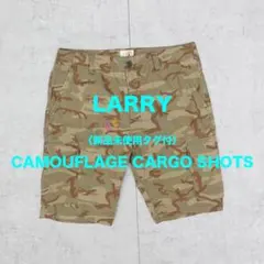 【新品未使用タグ付】LARRY カモフラージュカーゴショーツ KHAKI 36のサムネイル