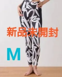 新品未開封【SUKALA】ハートプリントサイドギャザーレギンス M