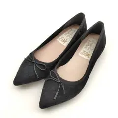 未使用 ラウナレアバレエ レースポインテッドトゥ バレーシューズ 9437