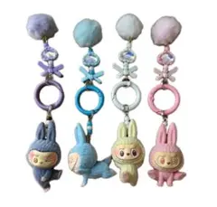 ラブブ　ヨガシリーズ　キーホルダー 4個セット