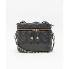 RANDA(キルティング2WAYバニティバッグ　ブラック　大人気)