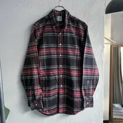 80S USA製 BROOKS BROTHERS タータンチェック BDシャツ