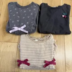 長袖カットソー 3枚セット 女の子 120cm