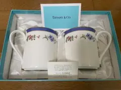 【未使用品】ティファニー フローラル マグカップ 2個セット