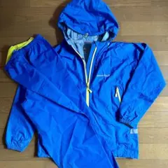 モンベル キッズ 雨具 カッパ レイントレッカー グリーン 150