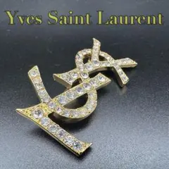 箱付き✨　YSL　イヴ・サンローラン　ブローチ　ロゴ　2190のサムネイル