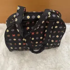 ANNA SUI トートバッグ 花柄 蝶々 ブラックのサムネイル