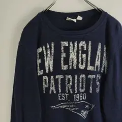 NFL ニューイングランド・ペイトリオッツ サーマルシャツ ネイビー 長袖シャツ