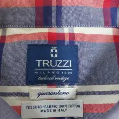 TRUZZI MILANO チェック柄シャツ イタリア製のサムネイル