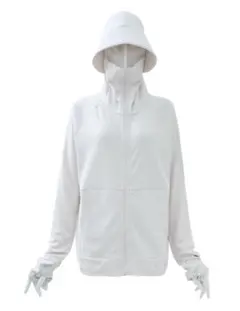 【新品タグ付き】ワークマンUVカットサンシェードパーカーEX アイボリーＭ