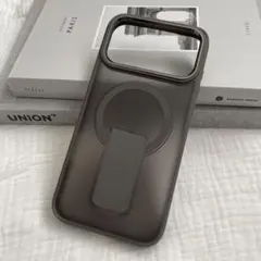 マグセーフ対応ケース/iPhone17promax【グレー】