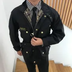 barbour international オイルドジャケット　38