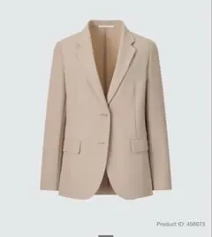 ユニクロ　感動ジャケット　ベージュ　XL 　テーラード　洗える　レディース