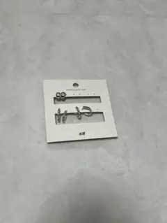 H&M シルバー ピアス 3ペアセット