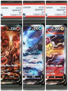 【最安値】PSA10 ３連番 エンテイv スイクンv ライコウv SAR